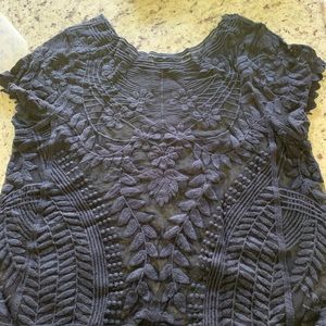 Lace over shirt